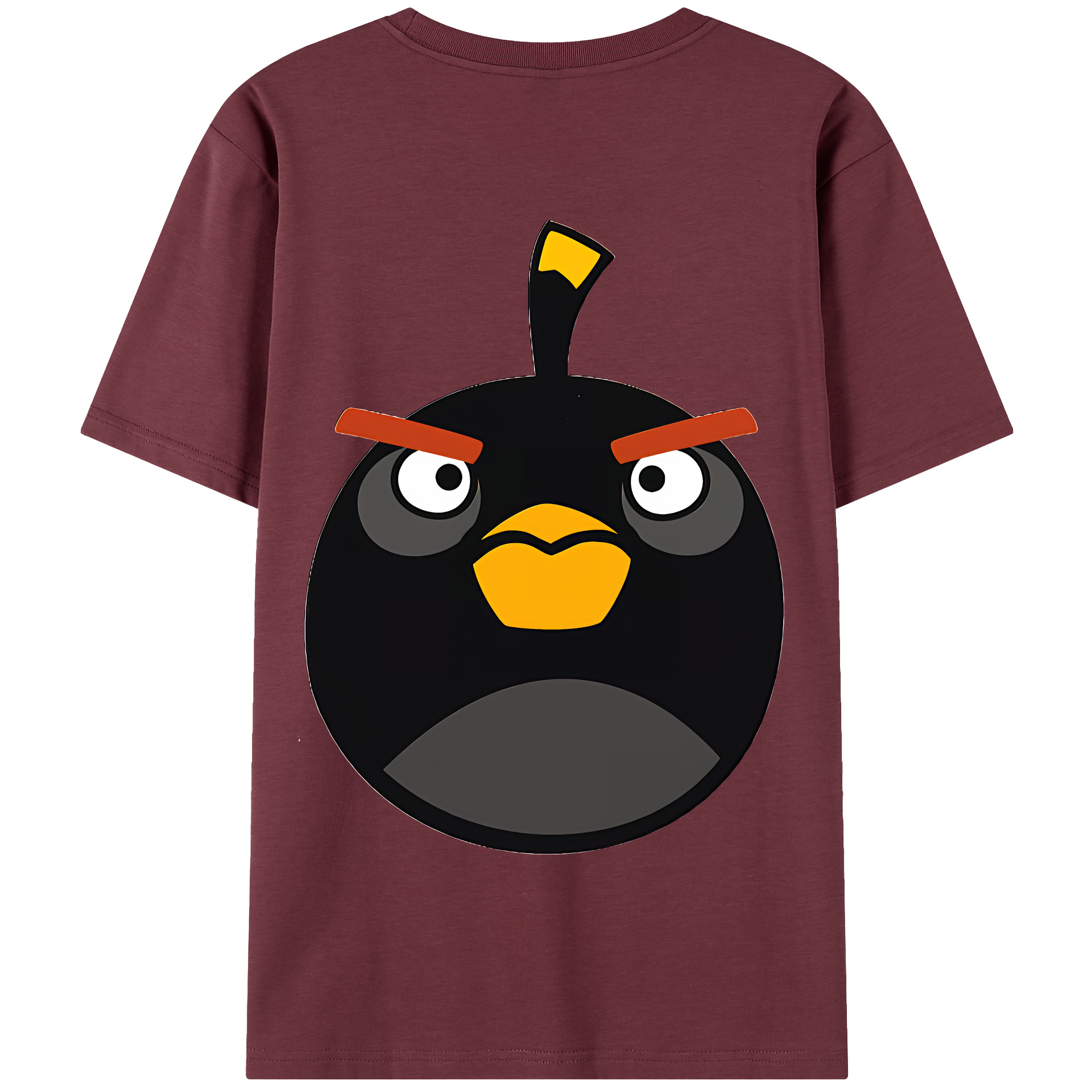 （画像用） Angry Birds アングリーバード 綿100％半袖Tシャツ（背面プリント）